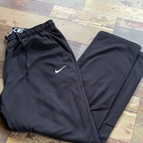 Nike Black Joggers with White Logo - Picture 1 of 4